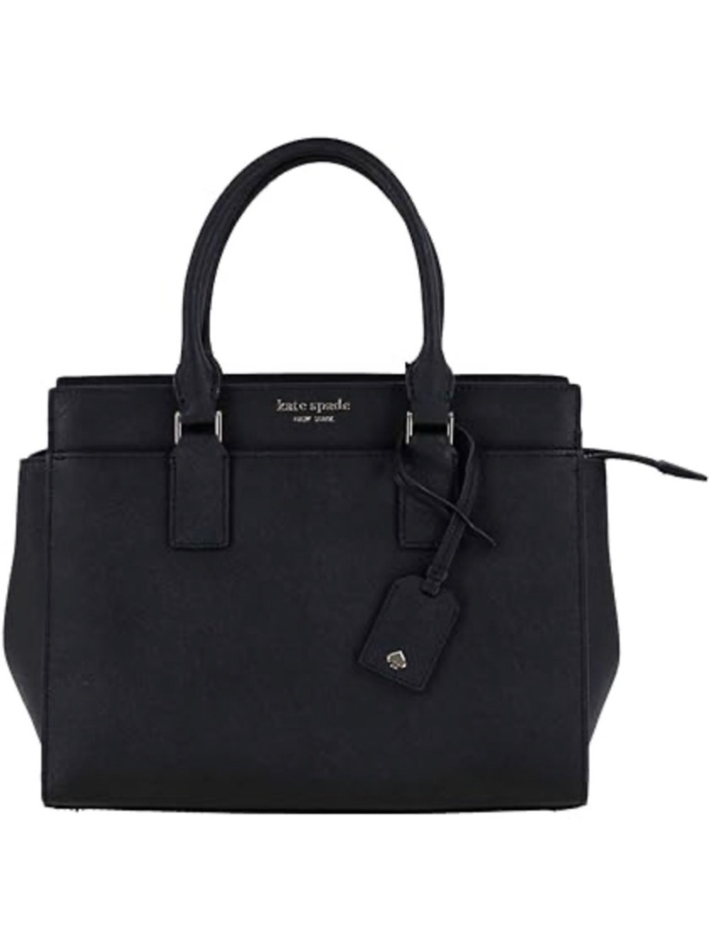 Kate Spade Cameron Street Black Saffiano Leather Medium Satchel Handbag